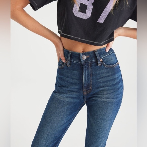 AEROPOSTALE High Rise Curvy Jegging Dark Wash Size 12 - Picture 2 of 10